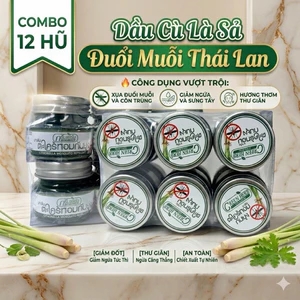 Dầu Cù Là Sả Đuổi Muỗi Green Herb Thái Lan (30g/Hũ) - Hỗ Trợ Làm Dịu Da, Giảm Ngứa Do Côn Trùng Cắn