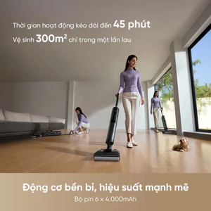 Máy Hút Bụi Lau Sàn Cầm Tay Dreame H12 FlexReach Bản Quốc Tế Tự Giặt Sấy Khô Giẻ-Bảo Hành 24 Tháng.
