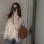 “Tina Top” Áo kiểu nữ cổ yếm dáng xuông phối viền ren nổi cao cấp , Áo tơ sát nách tiểu thư thiết kế dáng xoè tiểu thư