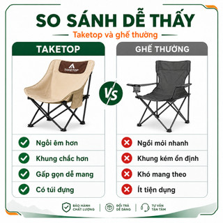 Ghế mặt trăng gấp gọn dã ngoại chịu tải 300kg, ghế camping ngồi êm, khung chắc chắn, kèm túi đựng dễ mang đi