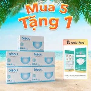 Hộp 50 cái khẩu trang y tế hiệu BISOU
