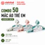 Combo 50 Mắc Áo Trẻ Em Hokori 2830 – Nhựa PP Cao Cấp, Chống Trượt, Giữ Form Quần Áo Bé