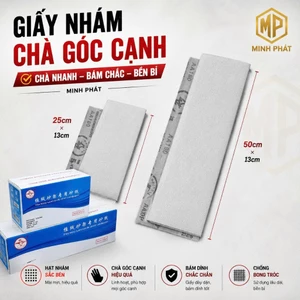 10 Tờ Giấy Nhám Chà Góc Cạnh, Giấy Nhám Dính Bàn Chà Góc Cạnh Minh Phát