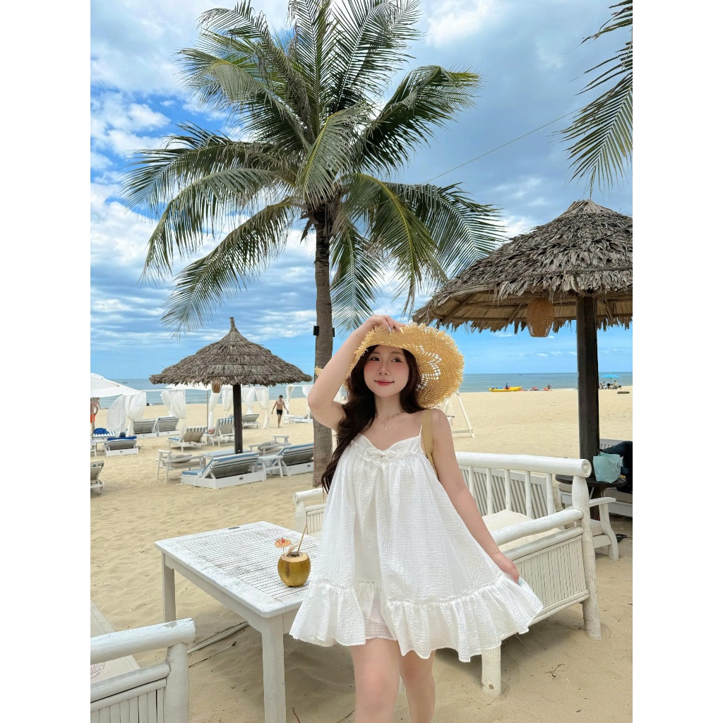 Đầm Nữ QUICY DRESS Form Babydoll Thắt Nơ Nhí Đáng Yêu SECODEE