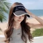 Mũ Lưỡi Trai thời trang nón nữ nửa đầu chống nắng chống UV năng động trẻ trung, mũ chống nắng