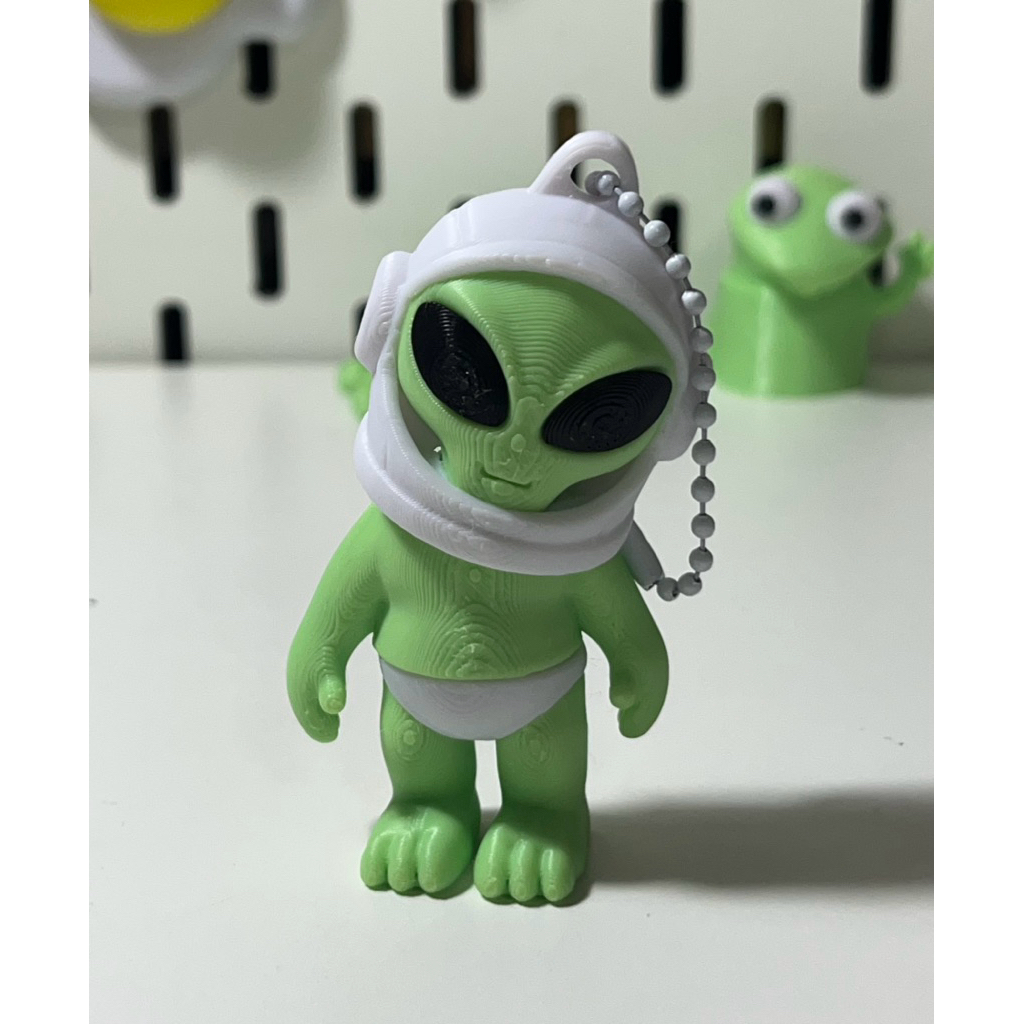 👽 Móc Khóa Alien In 3D Cao Cấp – Figure Mini Dễ Thương Treo Balo, Quà Tặng Độc Lạ