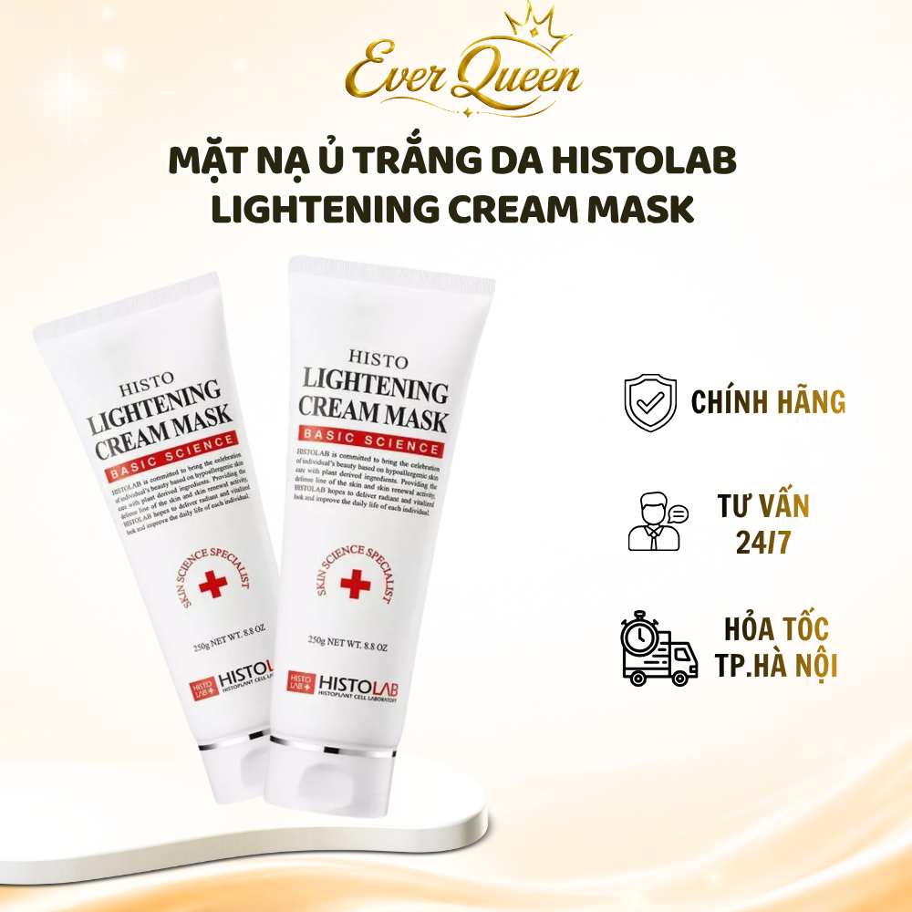 Mặt Nạ Ủ Trắng Da Histolab Histo Lightening Cream Mask 250g - Ever Queen