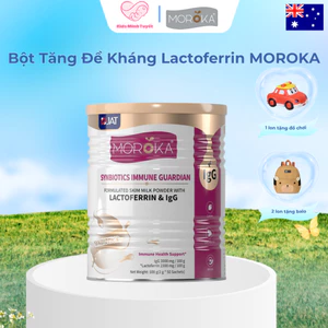 Bột Tăng Đề Kháng Lactoferrin MOROKA Synbiotics Hỗ Trợ Tiêu Hóa, Trí Não, Thị Lực