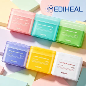 Toner Pad Mediheal 100pcs cấp ẩm sâu dưỡng da mềm mịn căng bóng/dịu nhẹ cho da nhạy cảm