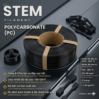 Nhựa in 3D Chịu nhiệt cao STEM PC (Polycarbonate) | 1KG