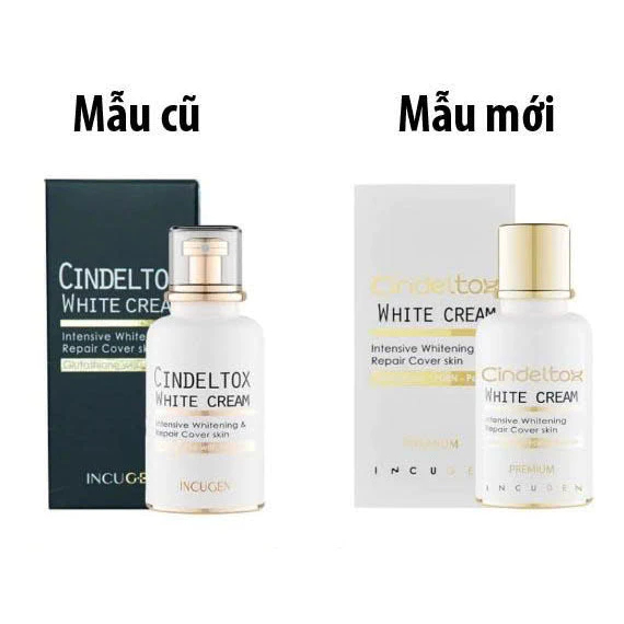 Nhũ Tương, Kem Dưỡng Cindeltox White Cream Chuẩn Hàn Quốc Dưỡng Trắng Da Căng Bóng - Ever Queen