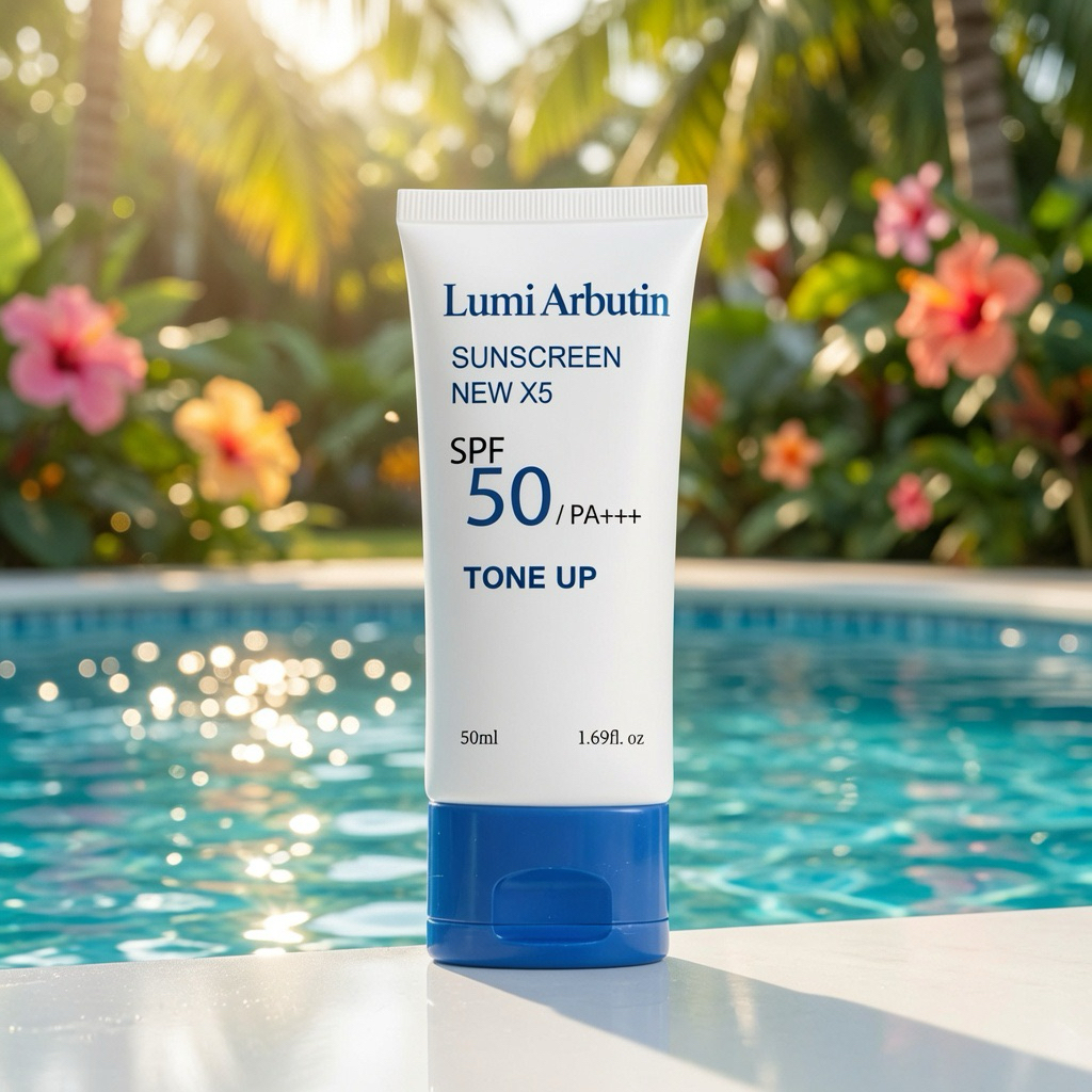 Kem Chống Nắng Lumi Arbutin Sunscreen New X5 – Bảo Vệ Da Hằng Ngày, Dưỡng Da Mịn Sáng