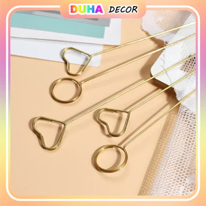 Túi 10 Cây Cài Thiệp Bó Hoa Bằng Kim Loaị, Que Cắm Thiệp, Ghim Cài Thiệp, Cài Banner Giỏ Hoa, Bó Hoa DUHA 009