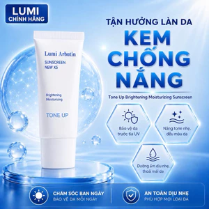 Kem Chống Nắng Lumi Arbutin Tone Up – Bảo Vệ Da, Dưỡng Ẩm Và Nâng Tông Nhẹ 30gr