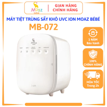Máy tiệt trùng sấy khô UVC ION Moaz bébé MB072, dung tích 16 lít, công nghệ tiệt trùng mới