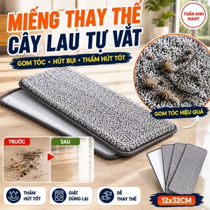 Combo 5 Miếng thay thế cây lau nhà tự vắt (12x32 cm)