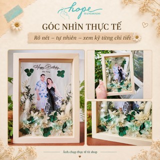 Khung Hoa Khô Sinh Nhật Handmade 3D, Quà Tặng Cá Nhân Hóa Từ Ảnh Thật Cho Người Thân Bạn Bè
