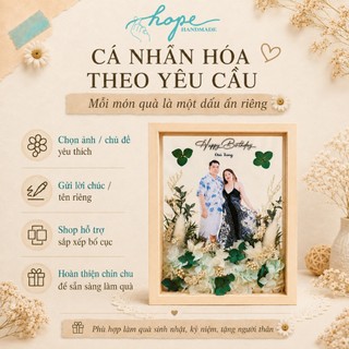 Khung Hoa Khô Sinh Nhật Handmade 3D, Quà Tặng Cá Nhân Hóa Từ Ảnh Thật Cho Người Thân Bạn Bè