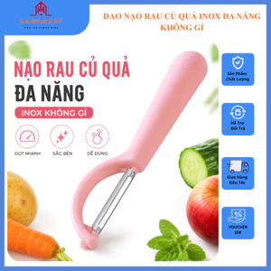 Nạo Rau Củ Quả Đa Năng Inox Không Gỉ Cao Cấp - Dao Gọt Vỏ Khoai Tây Cà Rốt Dưa Leo Táo Sắc Bén