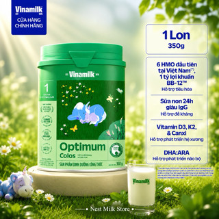 Sữa Bột Vinamilk Optimum Colos Số 1 (0-12 Tháng) - Sữa Tăng Đề Kháng & Tiêu Hóa Cho Bé (Lon 350g / 800g)