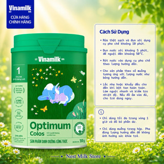 Sữa Bột Vinamilk Optimum Colos Số 1 (0-12 Tháng) - Sữa Tăng Đề Kháng & Tiêu Hóa Cho Bé (Lon 350g / 800g)