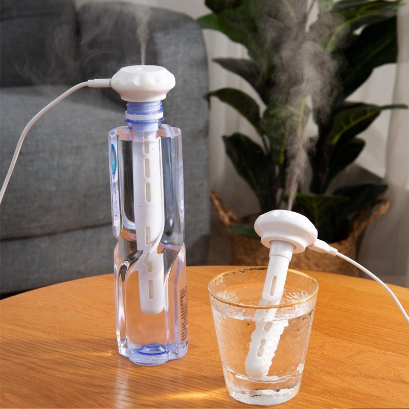 máy phun sương, mini máy phun sương tạo ẩm, bông lọc máy tạo ẩm, có đèn ngủ led 7 màu
