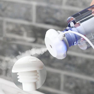 máy phun sương, mini máy phun sương tạo ẩm, bông lọc máy tạo ẩm, có đèn ngủ led 7 màu