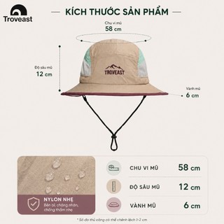 Mũ Chống Nắng Outdoor UPF50+ Chống Tia UV Mũ Leo Núi Trekking Hiking Đi Biển Câu Cá Vành Rộng Siêu Nhẹ Gấp Gọn Nam Nữ