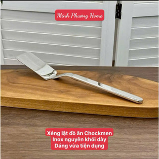 [Mới về] Xẻng lật đồ ăn inox 18/10 Chockmen [265] lật đồ chiên rán cá, trứng, bánh bền đẹp, dễ vệ sinh