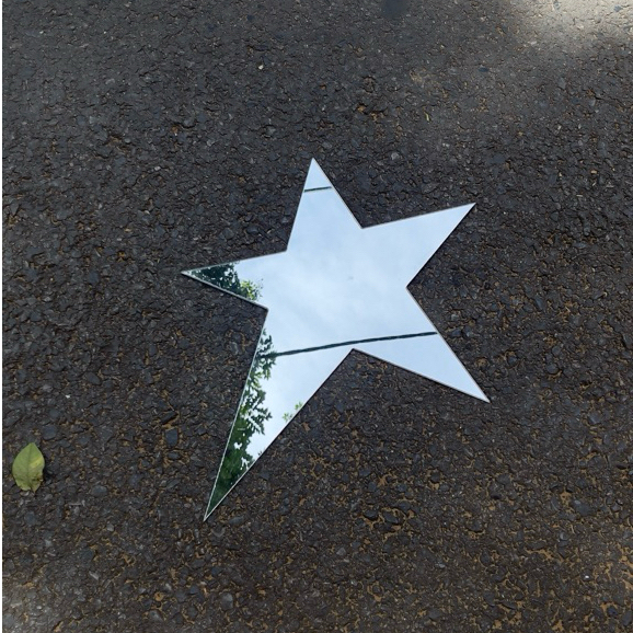 Gương Dán Tường Hình Ngôi Sao, Gương Decor Phòng Ngôi Sao, Gương Mica Chống Vỡ Star Mirror 3 - Mizzor Studio