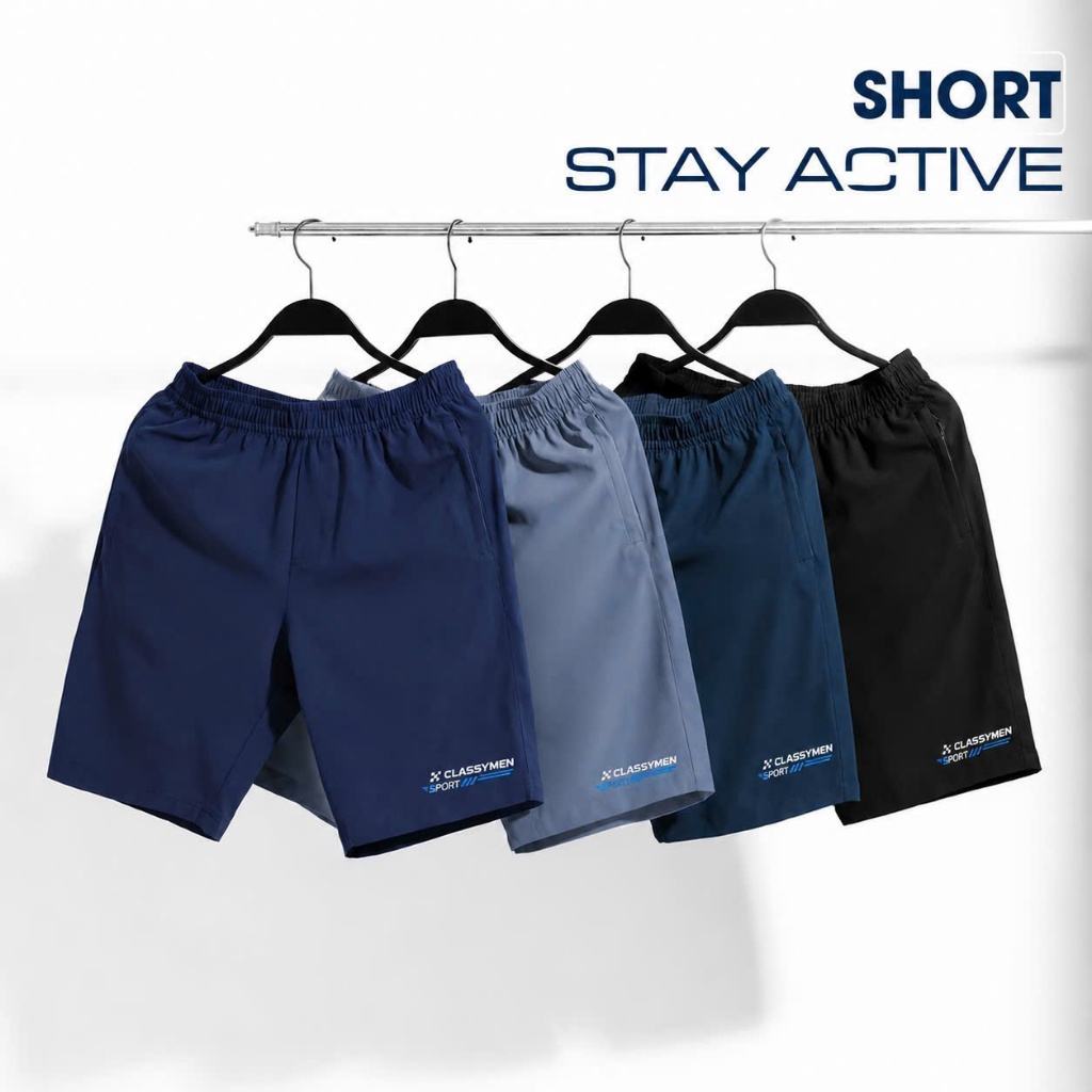 Quần Short Thể Thao Nam CLASSYMEN Mát, Nhẹ Phong Cách Khỏe Khoắn CMWP26-03