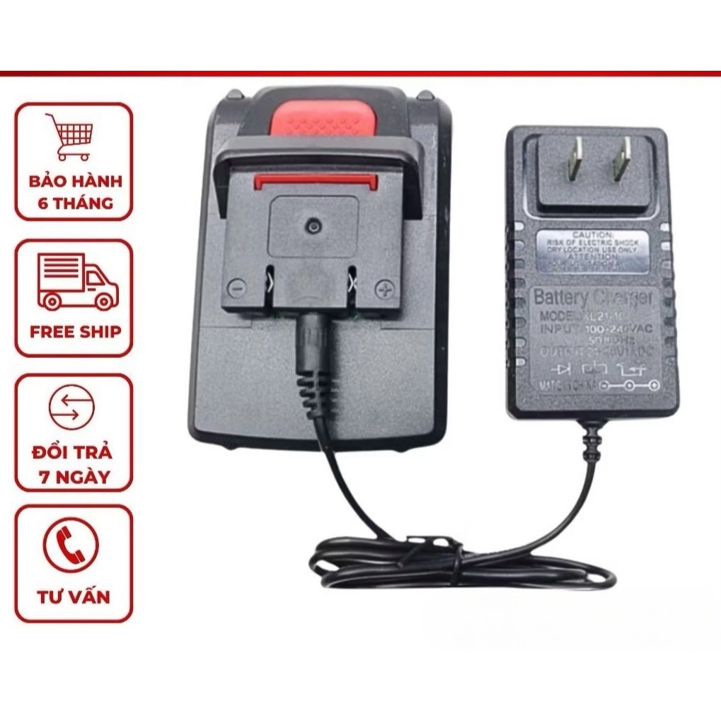 Sạc Pin 5S 21V dòng 2A dùng cho Pin chân phổ thông, Pin máy khoan, quạt lông sắt, đèn led, thổi....