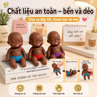 【Búp bê bóp Natasha】Đồ chơi giảm căng thẳng, mô phỏng nhân vật, búp bê da đen độc đáo - bao gồm cả đồ lót.