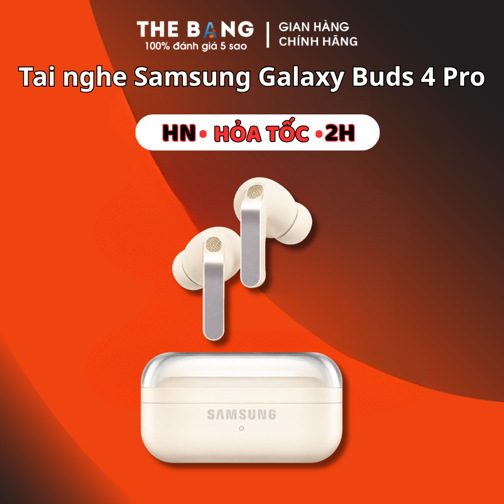 Tai Nghe Bluetooth Sam Sung Galaxy Buds 4 / Buds 4 Pro Thế Hệ Mới -  Bass Căng - Pin 30H -Bảo Hành 24 Tháng
