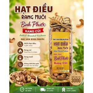 Hạt Điều Rang Muối 300g - Hạt To, Béo Bùi, Thơm Giòn, Đặc Sản Bình Phước