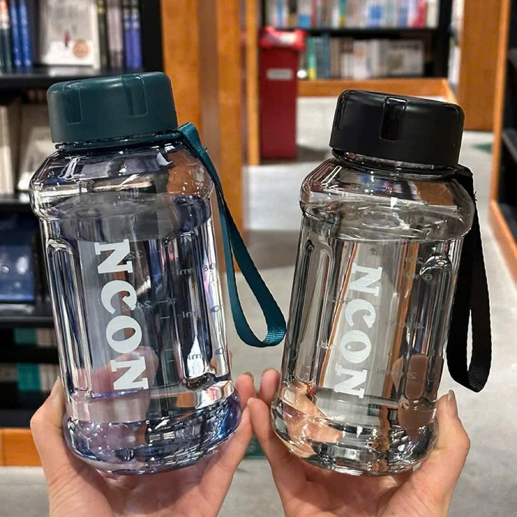 💛 BÌNH NƯỚC NHỰA CHIA VẠCH CÓ DÂY XÁCH NCON 1000ML