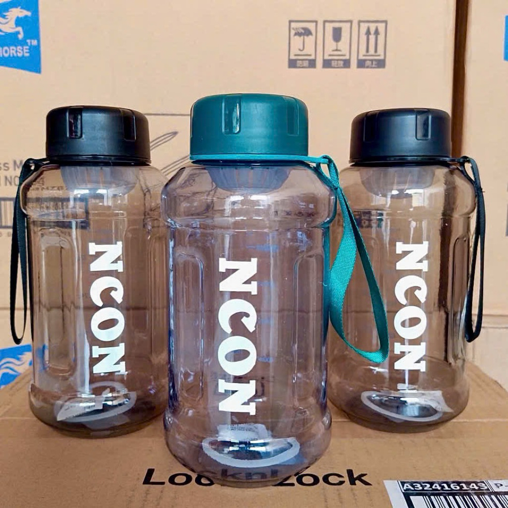 💛 BÌNH NƯỚC NHỰA CHIA VẠCH CÓ DÂY XÁCH NCON 1000ML