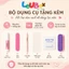Móng tay giả form nhọn dài, nailbox mắt mèo hồng đỏ vẽ đầu móng đính nơ TẶNG KEO DÁN LEUBOX