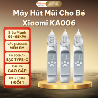 Máy Hút Mũi Xiaomi KA006 Cho Bé Pin 700mAh, Dùng 2.5 Giờ, 3 Cấp Hút, Đầu Silicone Mềm