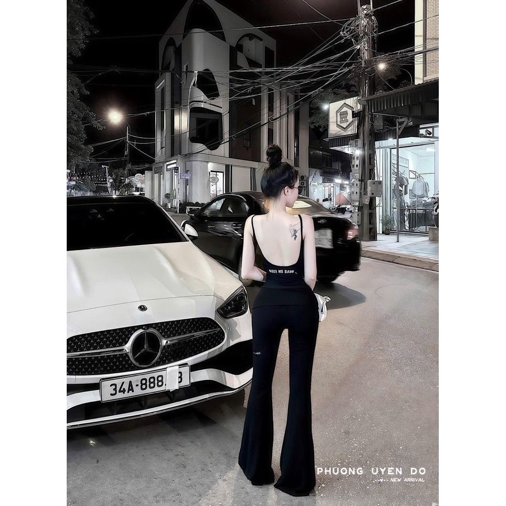Set áo 2s quần loe SM