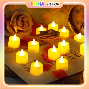 Set 5 Hộp 24 Nến Điện Tử Mini Kèm Pin Trang Trí Lễ Tết, Tiệc Cưới, Sinh Nhật, Lễ Kỉ Niệm DUHA 011