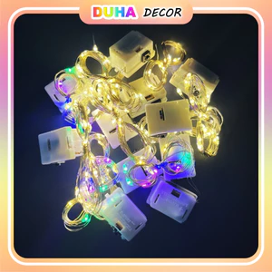 Bịch 50 Đèn Led Đom Đóm Fairylight 1m-2m – Đèn Nháy 3 Chế Độ, Có Pin, Giao Hỏa Tốc DUHA 014