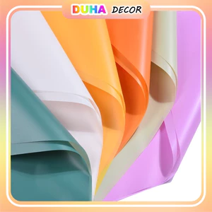 Combo 100 Tờ Giấy Gói Hoa Bóng Mờ Trơn Một Màu Khổ 58*58 Cm Không Thấm Nước Chống Nhăn Handmade DUHA 016
