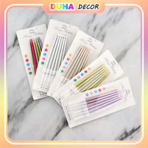 - Vỉ 6 Nến Xoắn To Cầu Vồng - Trang Trí Bánh Sinh Nhật Bánh Kem DUHA 023