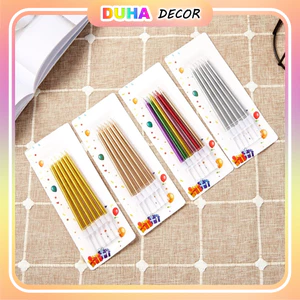 Combo 100 Vỉ Nến Sinh Nhật Ánh Nhũ Cao Cấp (Bán Theo Vỉ) DUHA 023