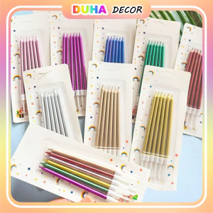 Hộp 50 Vỉ Nến Dài Sinh Nhật, Nến Que Dài Sinh Trang Trí Bánh Kem DUHA 023