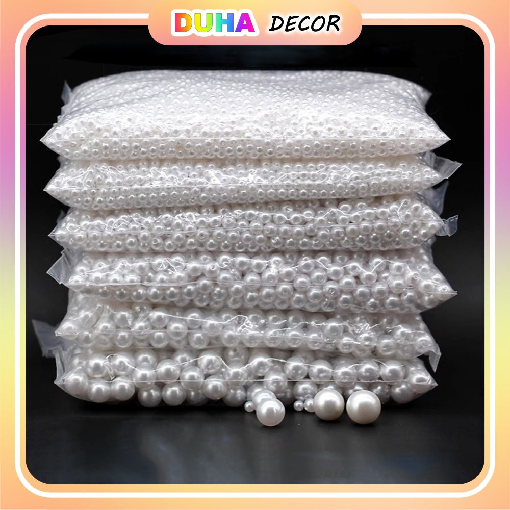 Set 500g Hạt Ngọc Trai Nhân Tạo 3-20mm Làm Trang Sức Handmade Pearl Beads Diy Jewelry Handmade Supplies DUHA 028