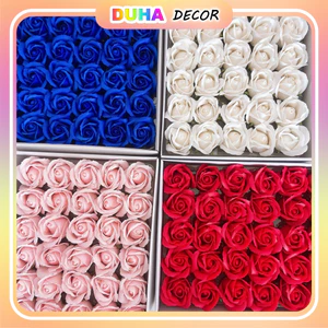 Combo 100 Bông Hoa Sáp Thơm Đủ Màu Sắc Hàng Đẹp DUHA 029