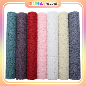 Combo 5 Cuộn Lưới Nhện Gói Hoa , Cuộn Lưới Bó Hoa Jacquard - Giấy Gói Quà, Giấy Gói Hoa, Giấy Bó Hoa DUHA 034
