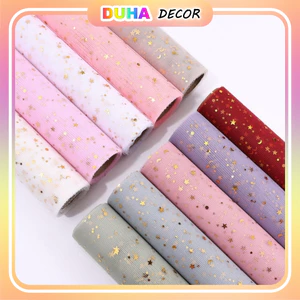 Combo 5 Cuộn Lưới Voan Sao Gói Hoa, Cuộn 50cm*4.5m, Chất Liệu Dày Dặn, Màu Sắc Đa Dạng DUHA 036